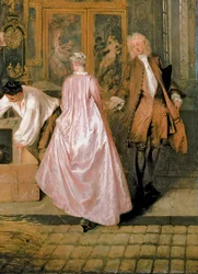 The Gersaint Shop Sign, 1721 (detail)
